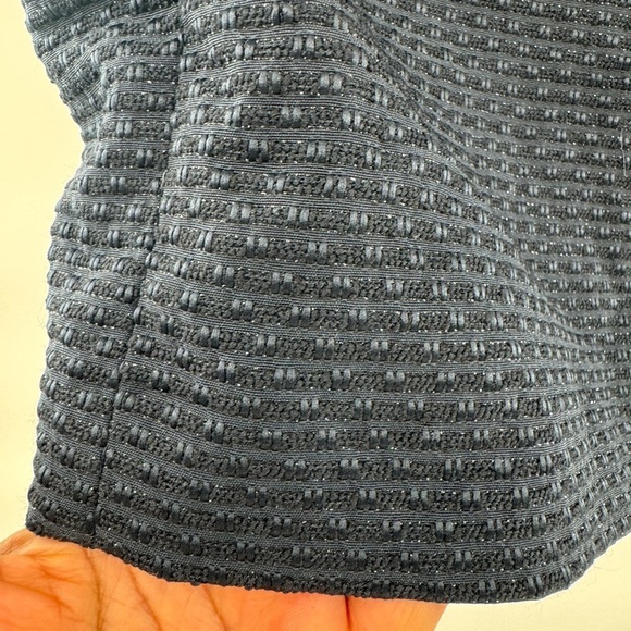 Tahari blue pencil skirt navy sparkle size 4 - Picture 10 of 11